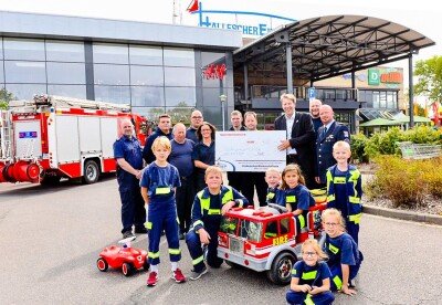 Blaulichthelden im Halleschen Einkaufspark